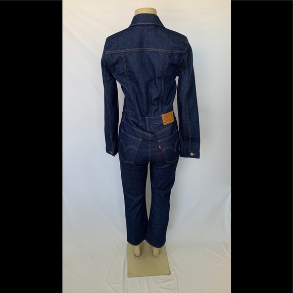 NWT Levi’s Size Small Kick Flare Denim Jumpsuit - Picture 7 of 8